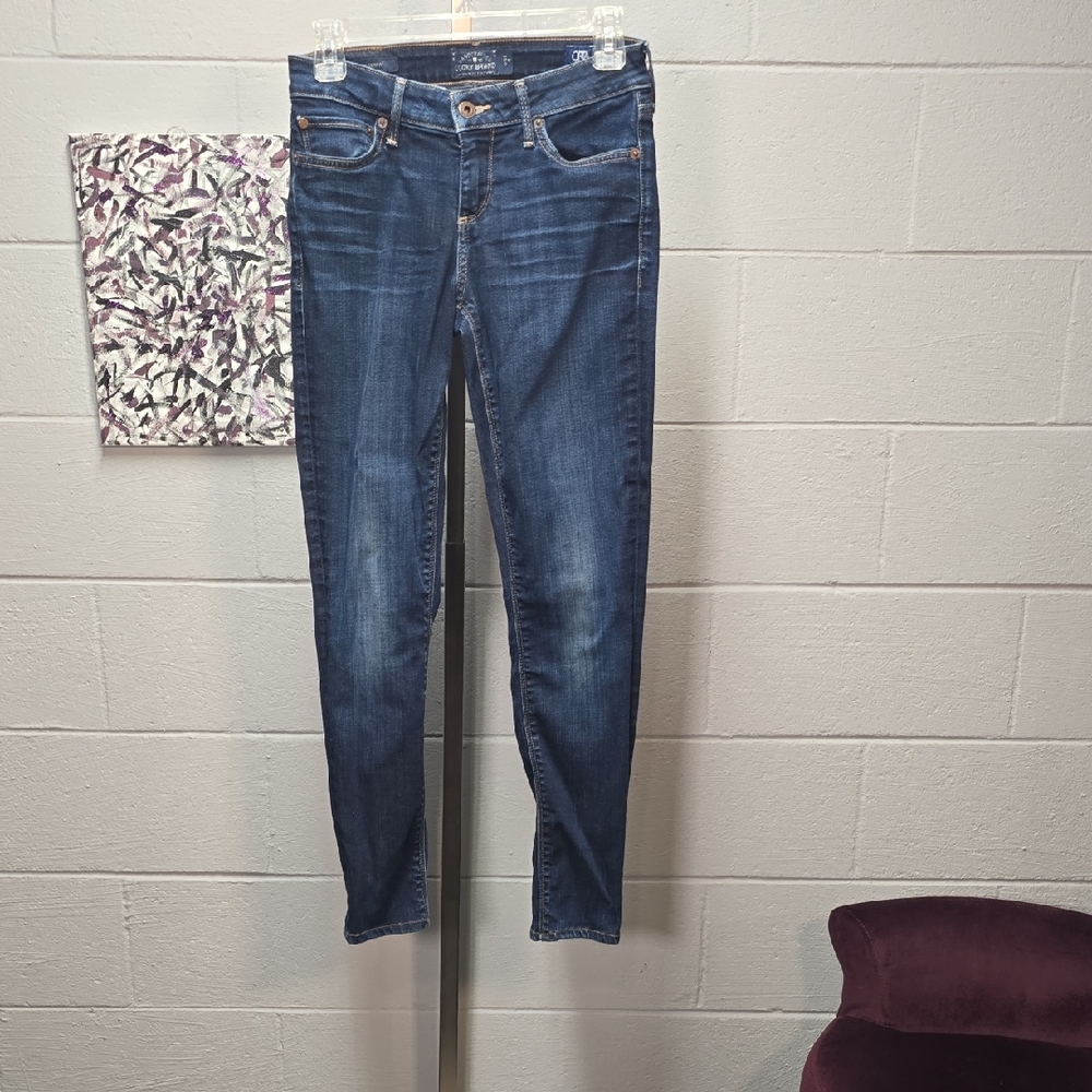 Lucky Brand Blue Skinny Jeans with Faded Details
